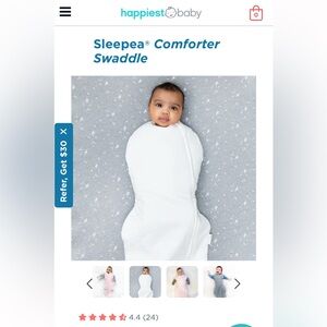 NIB Sleepea Comforter Swaddle. Size M/2-4 months/12-18lbs